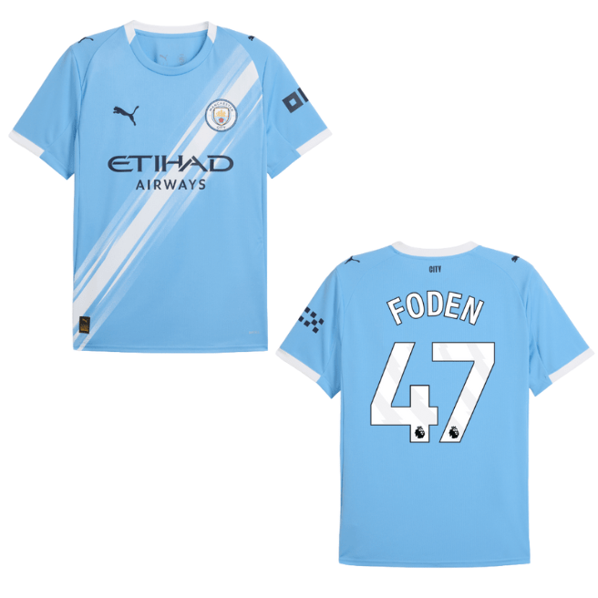 MCFC MANCHESTER CITY AUTHENTIC Trikot Home Herren 25 / 26 - FODEN 47 - sportiger.de