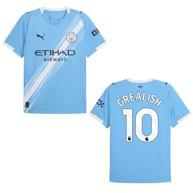 MCFC MANCHESTER CITY AUTHENTIC Trikot Home Herren 25 / 26 - GREALISH 10 - sportiger.de