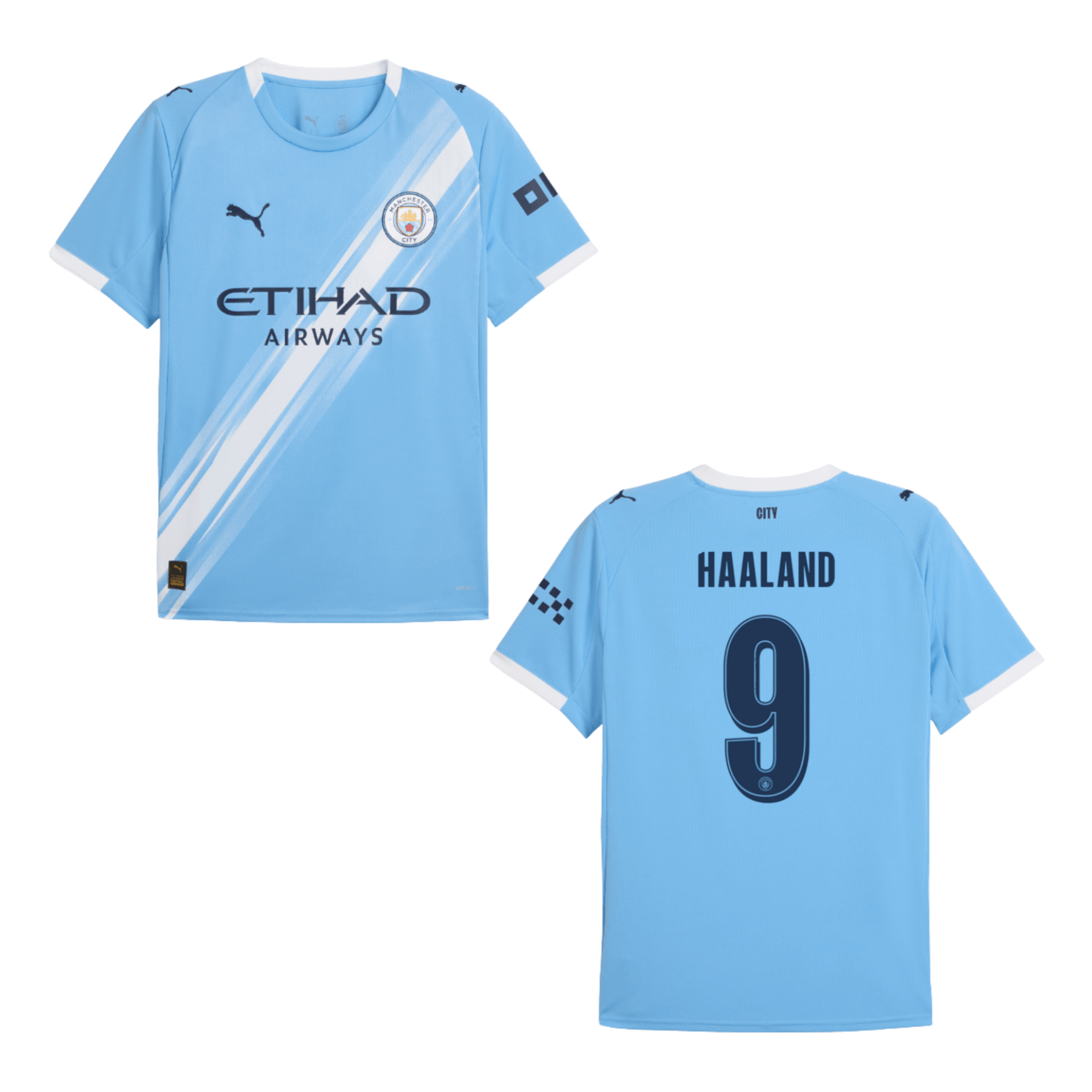 MCFC MANCHESTER CITY AUTHENTIC Trikot Home Herren 25 / 26 - HAALAND 9 (Champions League Style) - sportiger.de