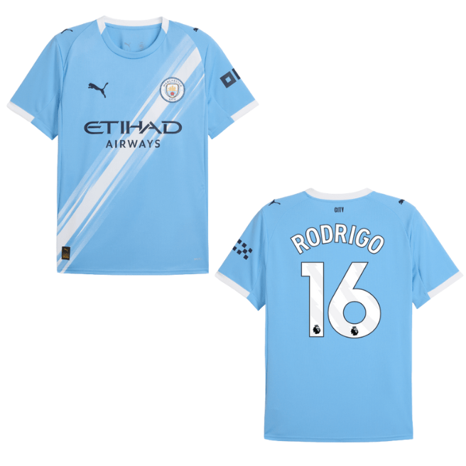 MCFC MANCHESTER CITY AUTHENTIC Trikot Home Herren 25 / 26 - RODRIGO 16 - sportiger.de