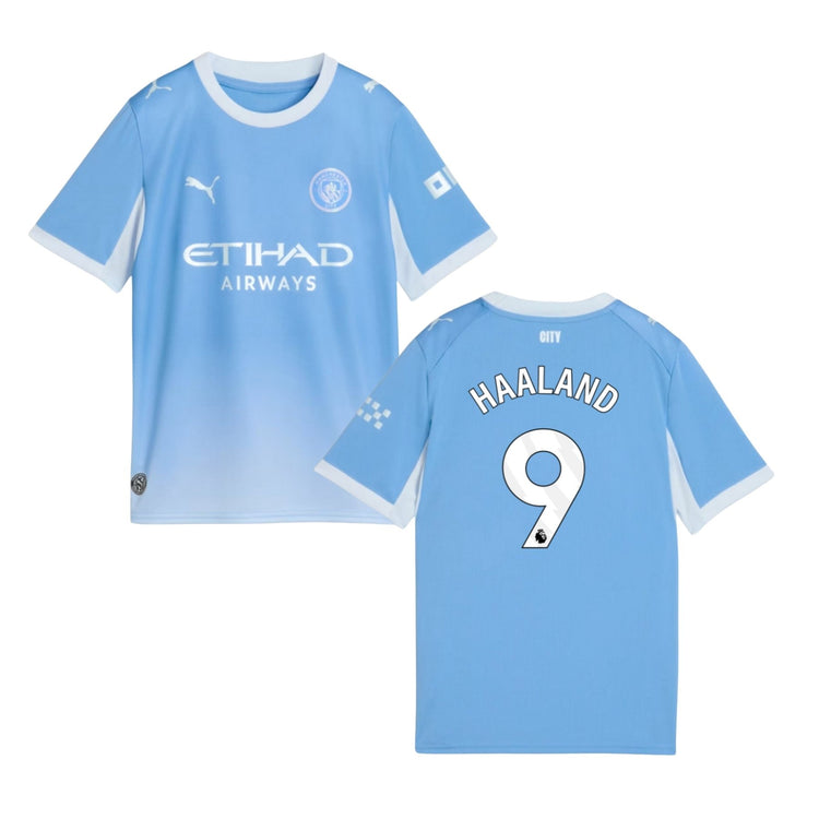 MCFC MANCHESTER CITY AUTHENTIC Home Jersey Men 26 / 27 - HAALAND 9 - sportiger.de
