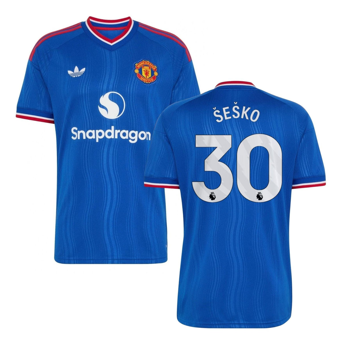 MUFC MANCHESTER UNITED AUTHENTIC Maillot extérieur Homme 26 / 27 - ŠEŠKO 30 - sportiger.de