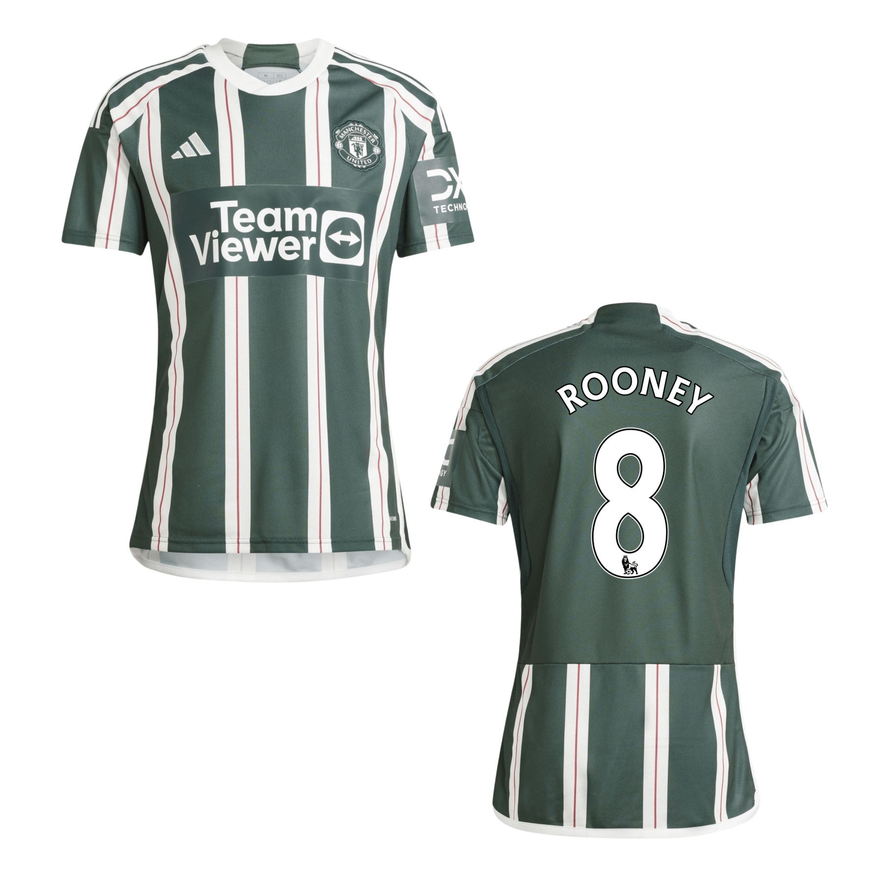 MUFC MANCHESTER UNITED Trikot Away Herren 23 / 24 - ROONEY 8 (Legend) (Retro Style) - sportiger.de