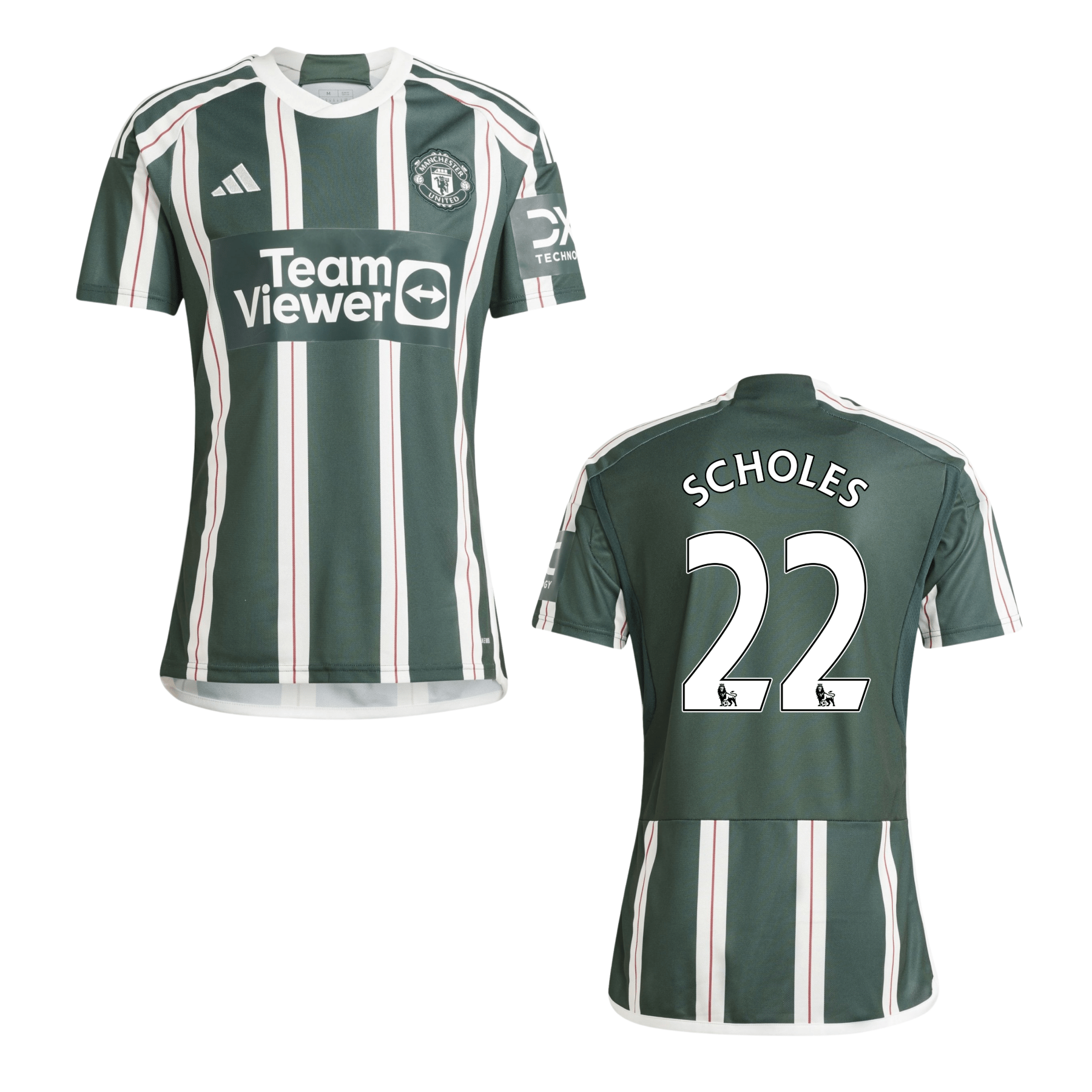 MUFC MANCHESTER UNITED Trikot Away Herren 23 / 24 - SCHOLES 22 (Legend) (Retro Style) - sportiger.de