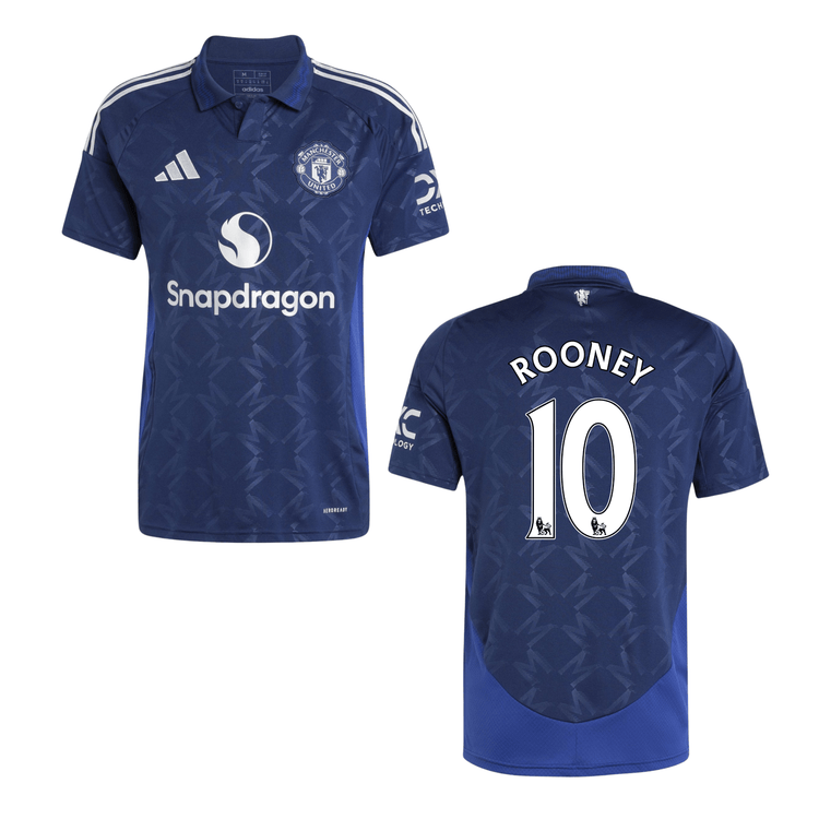 MUFC MANCHESTER UNITED Trikot Away Herren 24 / 25 - ROONEY 10 (Legend) (Retro Style) - sportiger.de