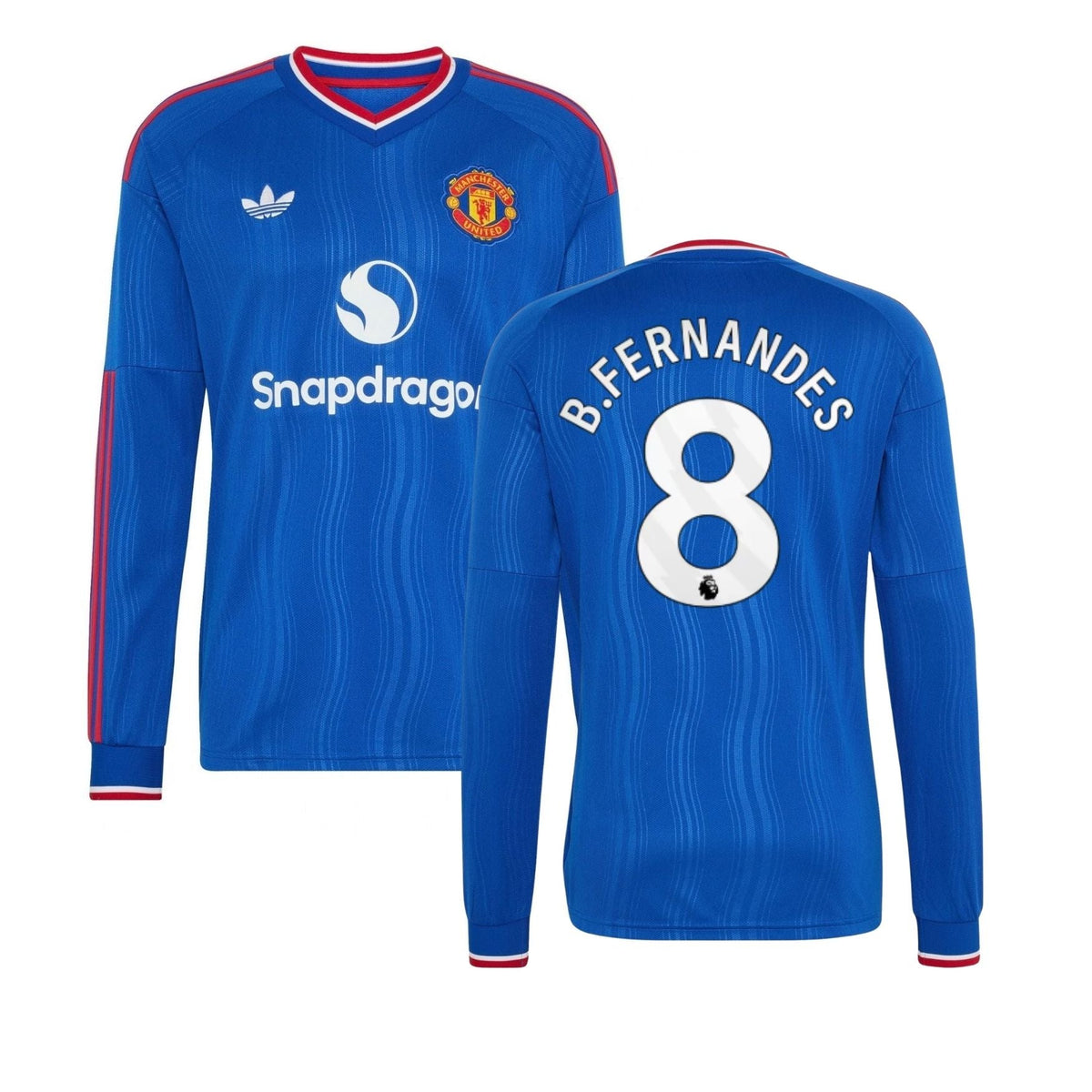 Maillot extérieur MUFC MANCHESTER UNITED Homme manches longues 26 / 27 - B. FERNANDES 8 - sportiger.de