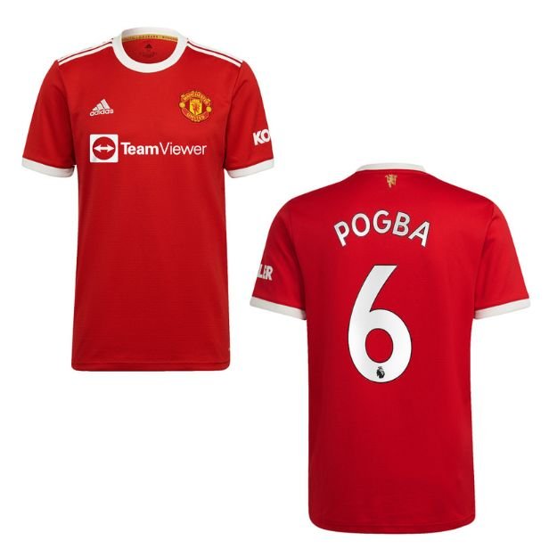 MUFC MANCHESTER UNITED Trikot Home Herren 21 / 22 - POGBA 6 - sportiger.de