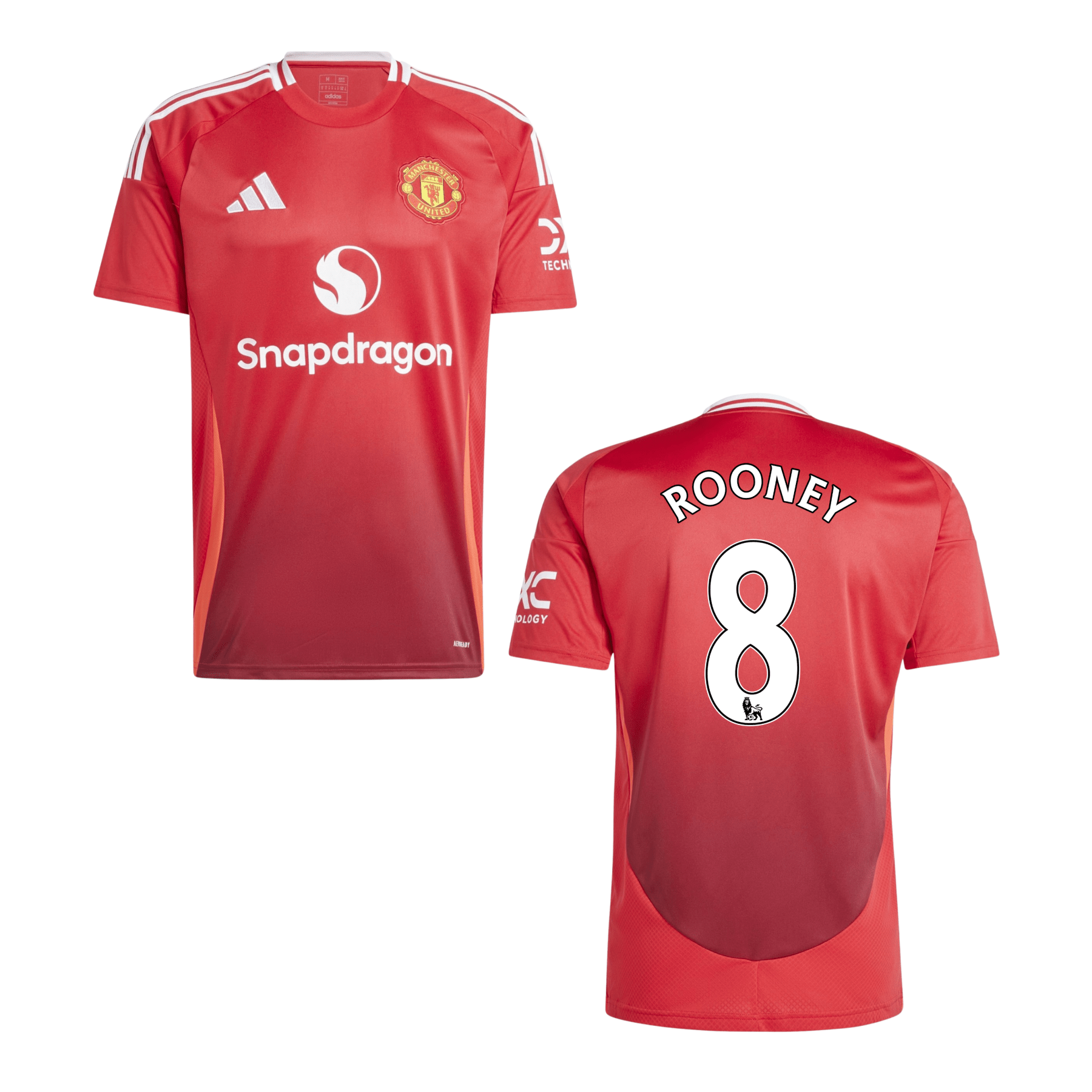 MUFC MANCHESTER UNITED Trikot Home Herren 24 / 25 - ROONEY 8 (Legend) (Retro Style) - sportiger.de