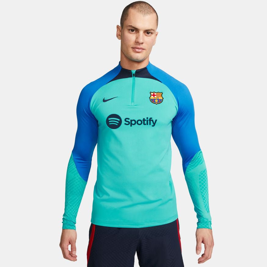 nike FC BARCELONA STRIKE Shirt Herren langarm türkis - blau - sportiger.de