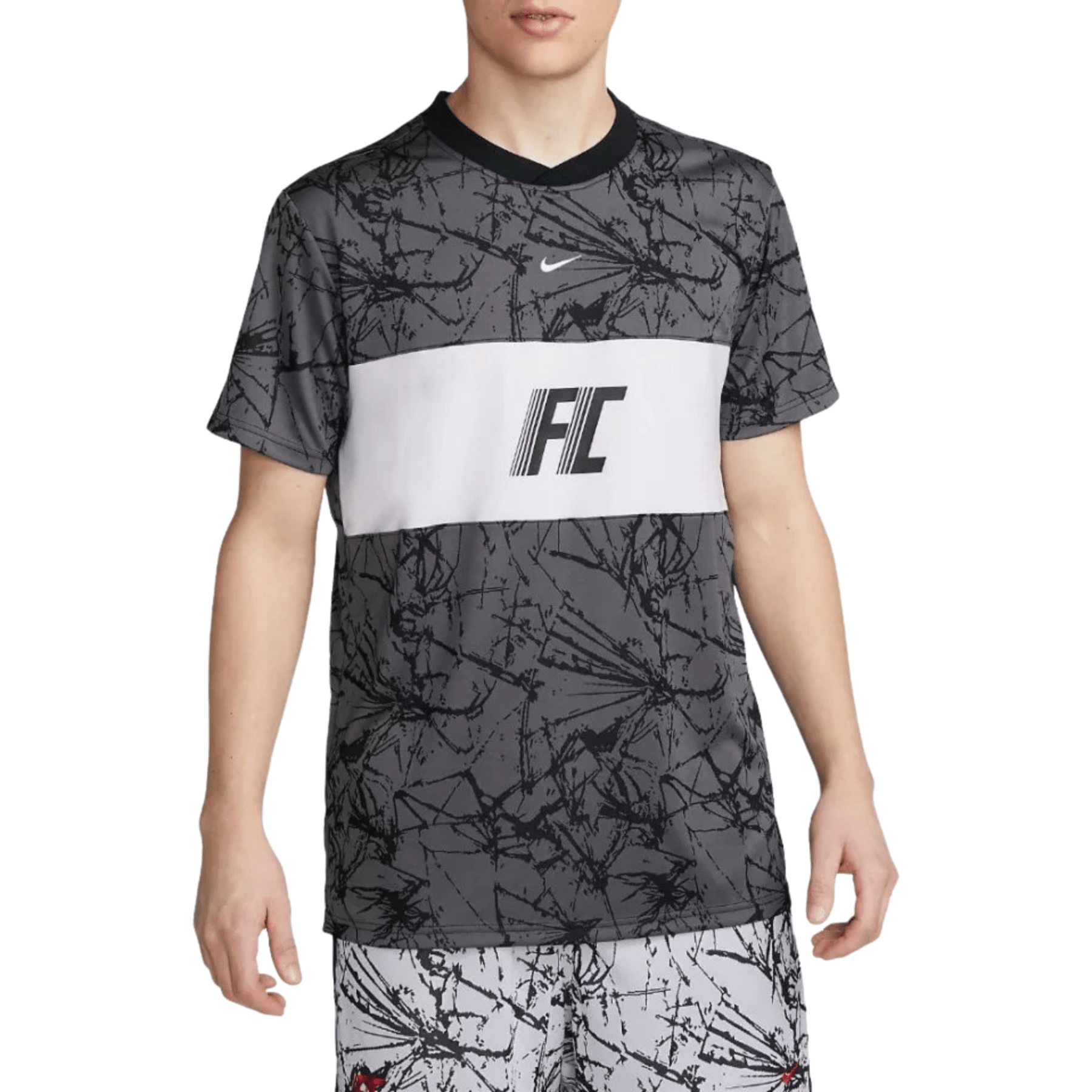 nike F.C.Trikot Herren schwarz - grau - sportiger.de