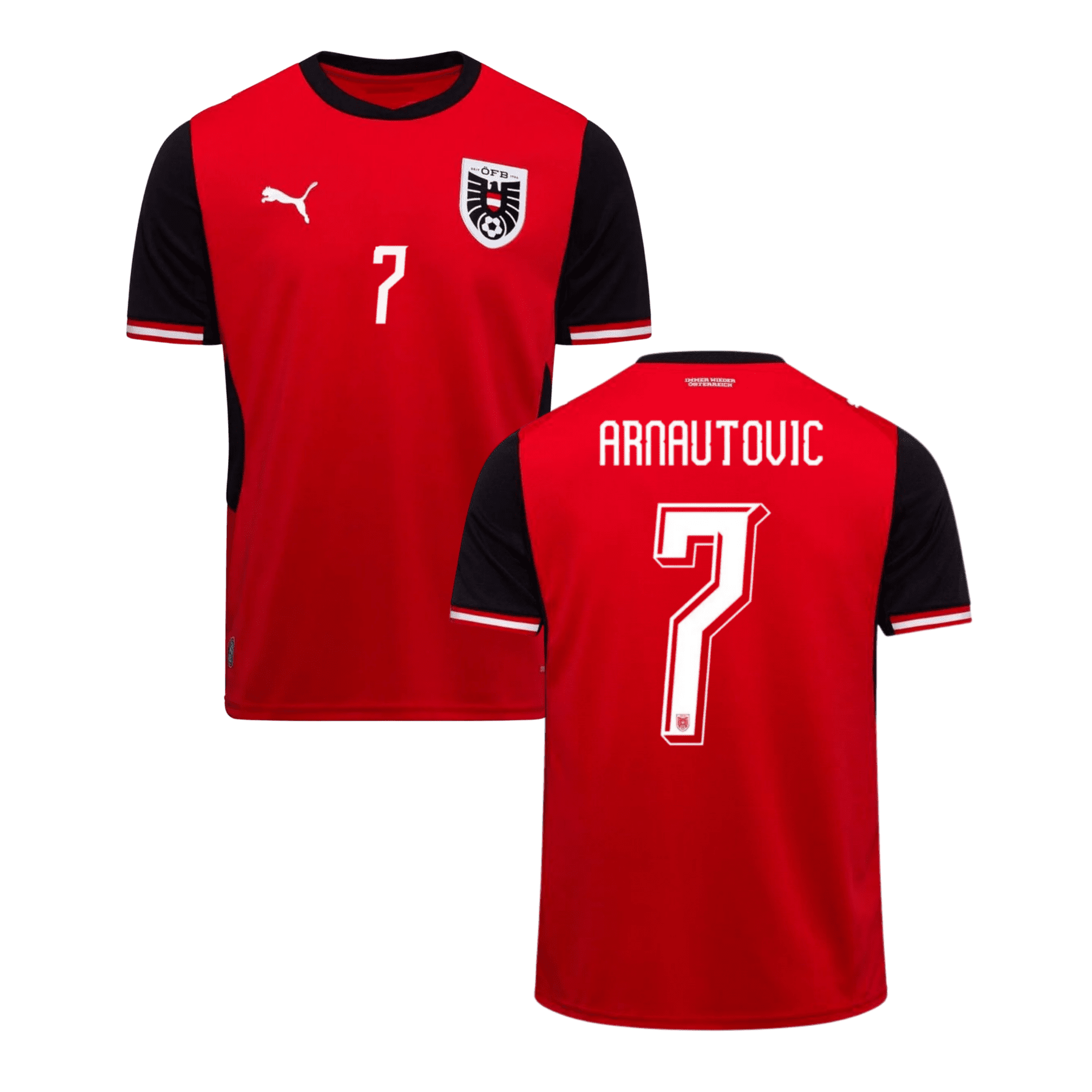 ÖFB ÖSTERREICH Trikot Home Kinder WM 2026 - ARNAUTOVIC 7 - sportiger.de
