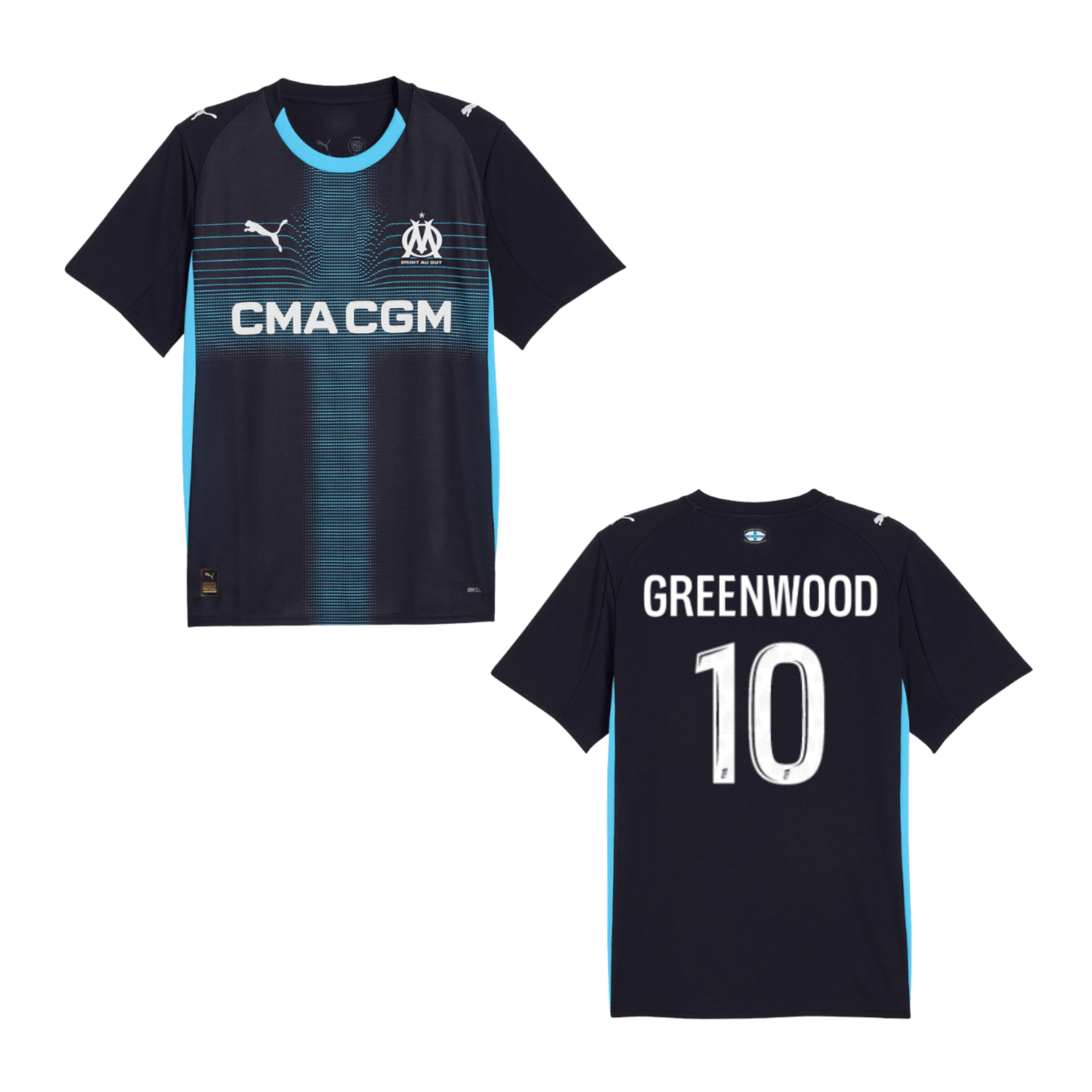 OM OLYMPIQUE MARSEILLE Trikot Away Herren 25 / 26 - GREENWOOD 10 - sportiger.de