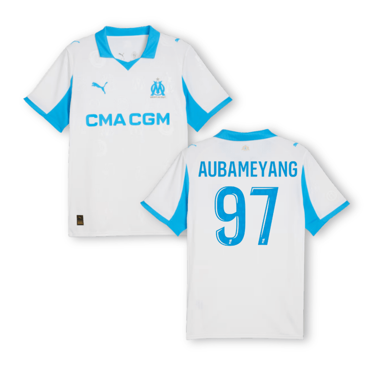 OM OLYMPIQUE MARSEILLE Trikot Home Herren 25 / 26 - AUBAMEYANG 97 - sportiger.de