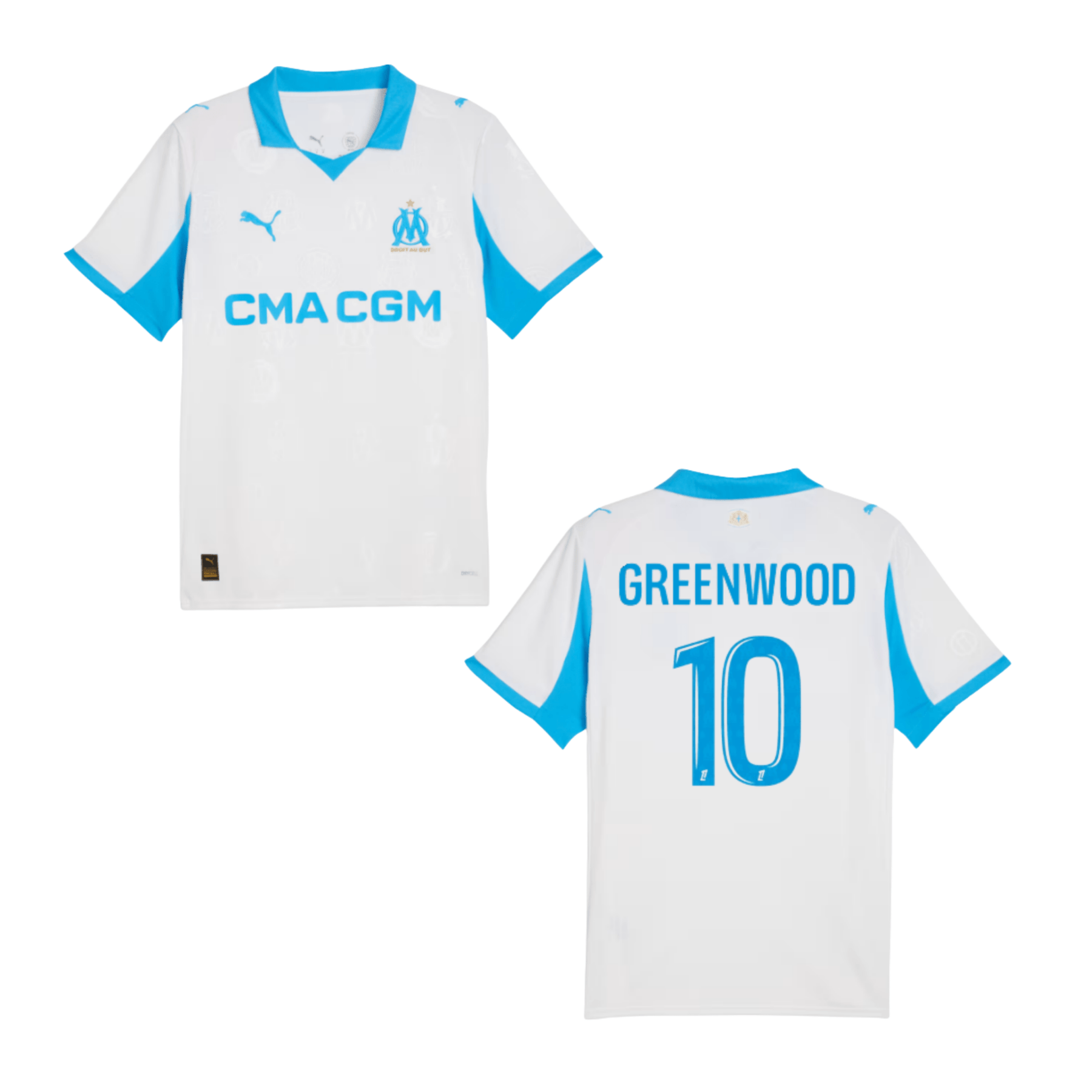 OM OLYMPIQUE MARSEILLE Trikot Home Herren 25 / 26 - GREENWOOD 10 - sportiger.de