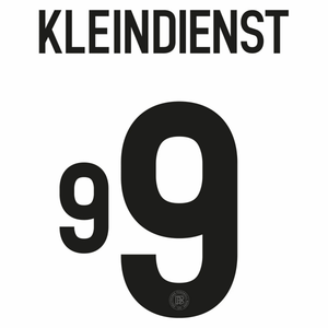 Original 2025 DFB DEUTSCHLAND 125 Jahre Home Trikot - Flock 26cm - KLEINDIENST 9 - sportiger.de