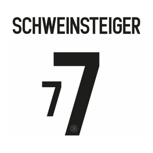 Original 2025 DFB DEUTSCHLAND 125 Jahre Home Trikot - Flock 26cm - SCHWEINSTEIGER 7 (Legend) - sportiger.de