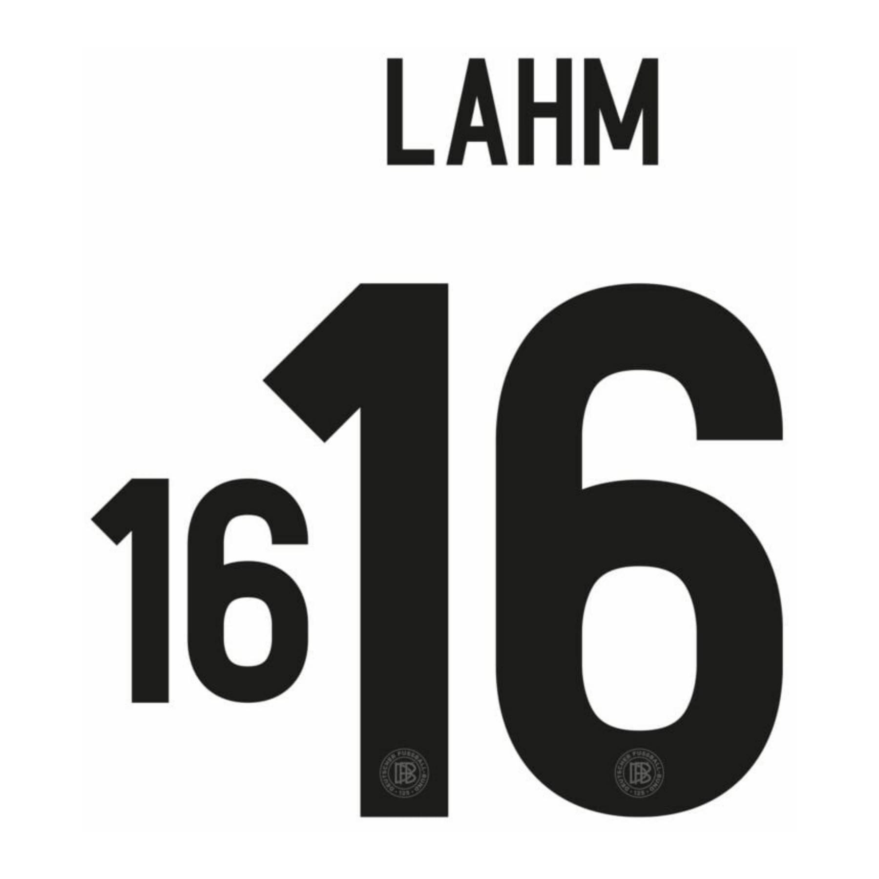 Original 2025 DFB DEUTSCHLAND 125 Jahre Home Trikot - Flock - LAHM 16 (Legend) - sportiger.de