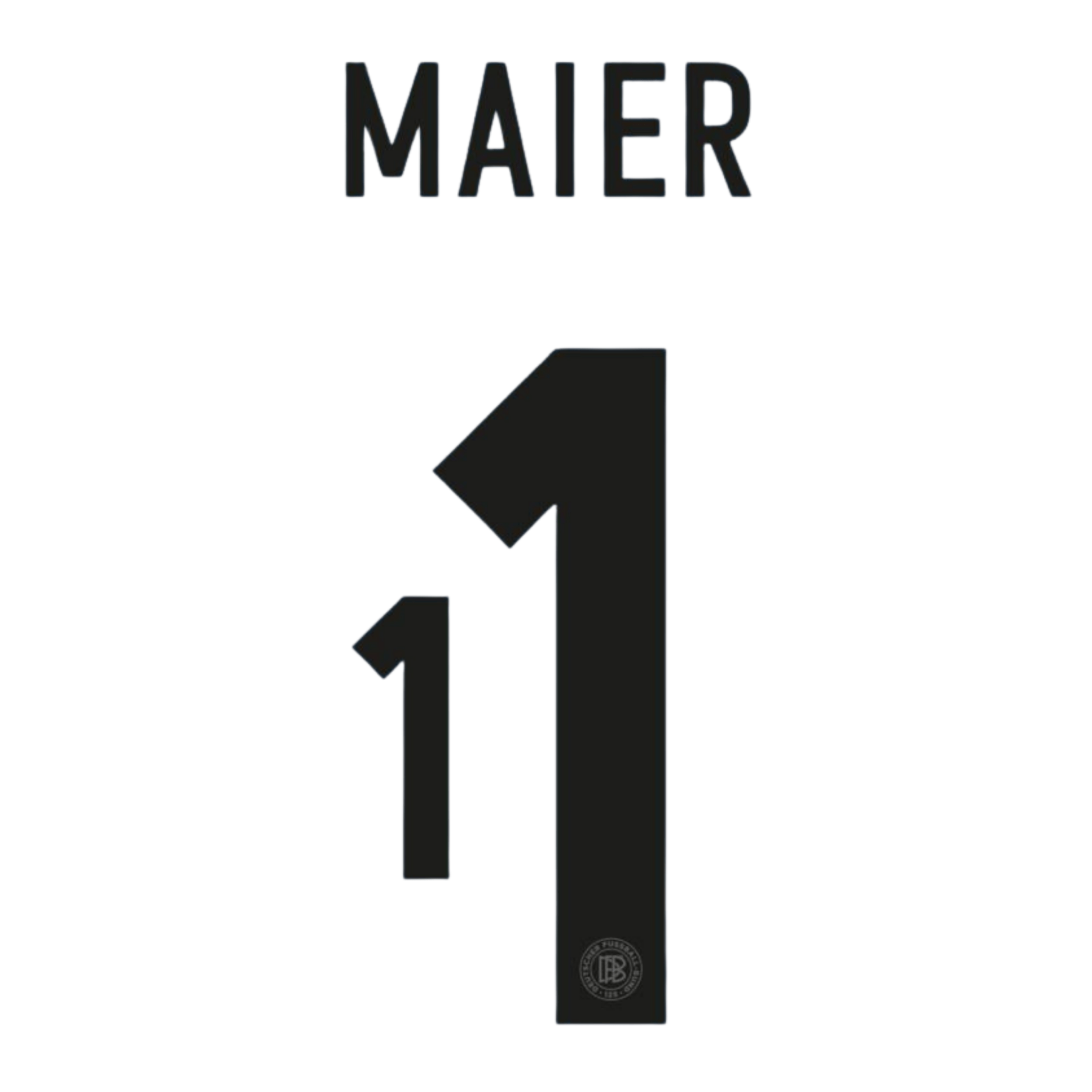 Original 2025 DFB DEUTSCHLAND 125 Jahre Torwart Trikot - Flock - MAIER 1 (Legend) - sportiger.de