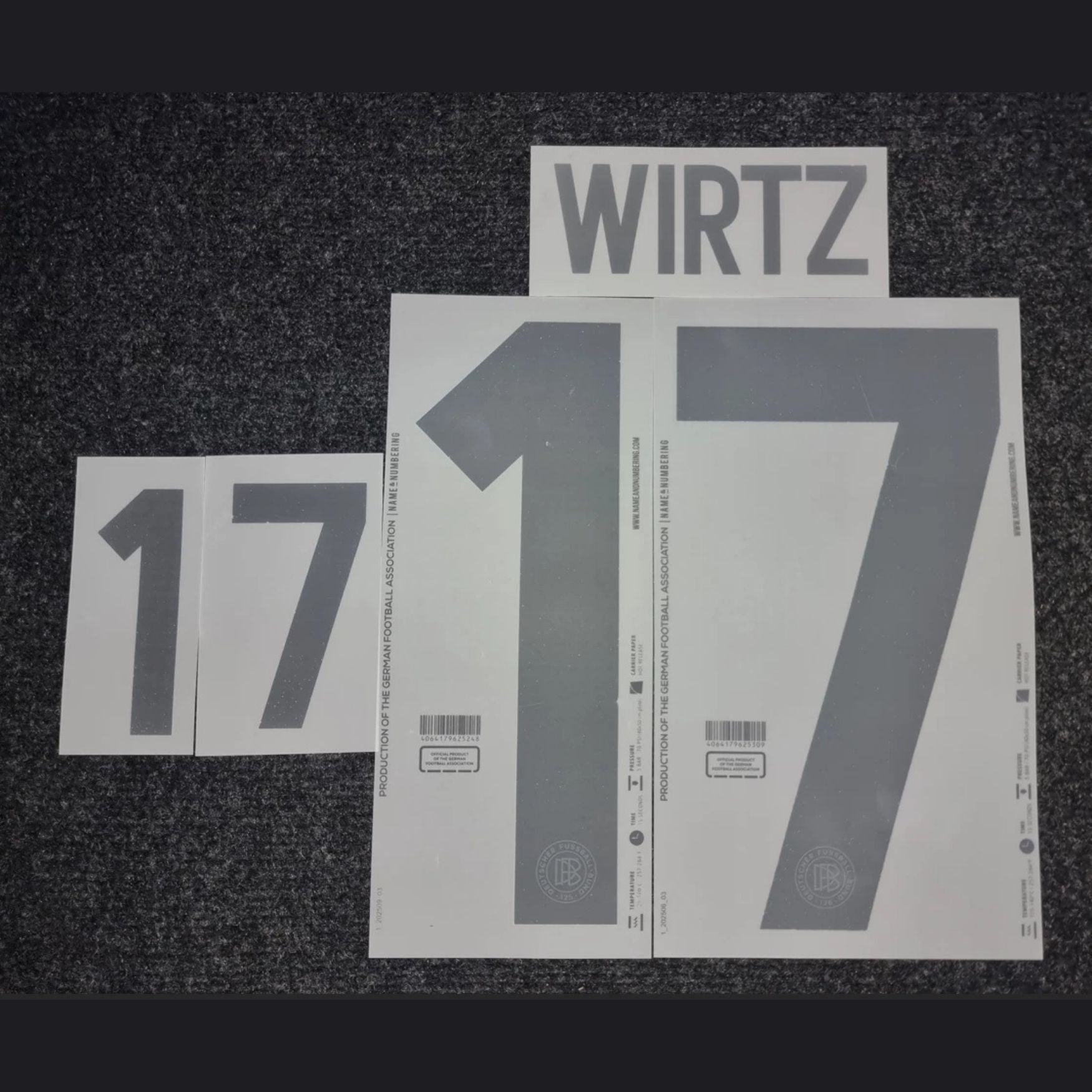 Original 2025 DFB DEUTSCHLAND 125 Jahre Trikot - Flock - WIRTZ 17 - sportiger.de