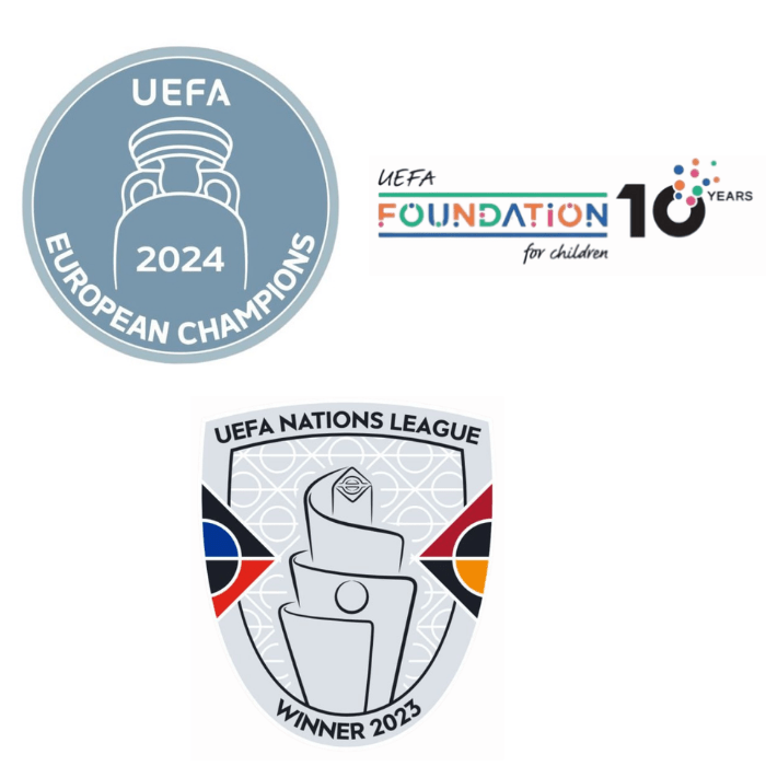 Original 2025 SPANIEN UEFA Patch Set (Ärmel + Brust) - sportiger.de