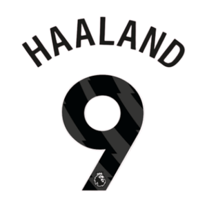 Original 23 / 26 Premier League Trikot - Flock 25cm - HAALAND 9 - sportiger.de