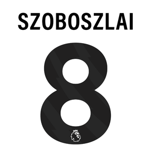 Original 23 / 26 Premier League Trikot - Flock 25cm - SZOBOSZLAI 8 - sportiger.de
