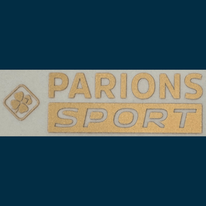 Original 24 / 25 Away Trikot Schulter Sponsor OM OLYMPIQUE MARSEILLE 12cm - PARIONS SPORT gold - sportiger.de