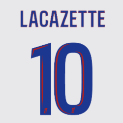 Original 24 / 25 OL OLYMPIQUE LYON Home Trikot - Flock 20cm - LACAZETTE 10 - sportiger.de