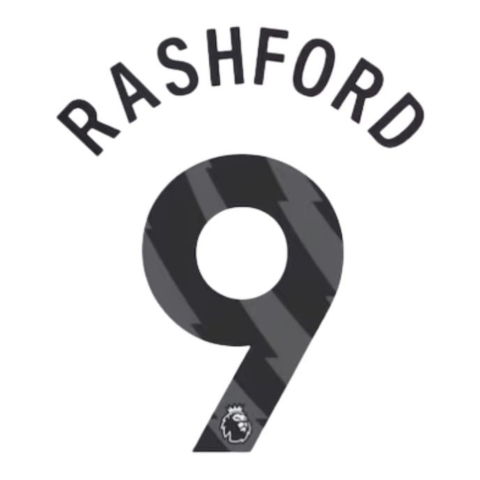 Original 24 / 25 Premier League Trikot - Flock 25cm - RASHFORD 9 - sportiger.de
