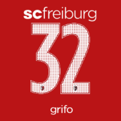 Original 24 / 25 SC FREIBURG Trikot - Flock - GRIFO 32 - sportiger.de