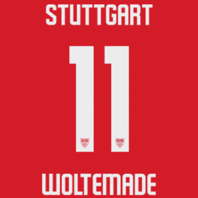 Original 24 / 25 VFB STUTTGART Away/3rd Trikot - Flock - WOLTEMADE 11 - sportiger.de