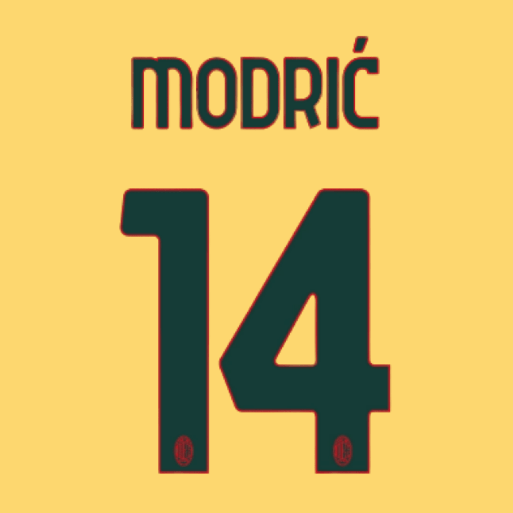 Original 25 / 26 ACM AC MAILAND 3rd Trikot - Flock - MODRIĆ 14 - sportiger.de