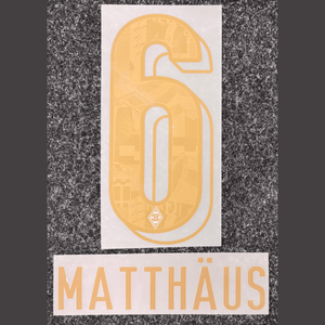Original 25 / 26 BMG BORUSSIA MÖNCHENGLADBACH 125 Jahre Jubiläums Trikot - Flock 27cm - MATTHÄUS 6 - sportiger.de