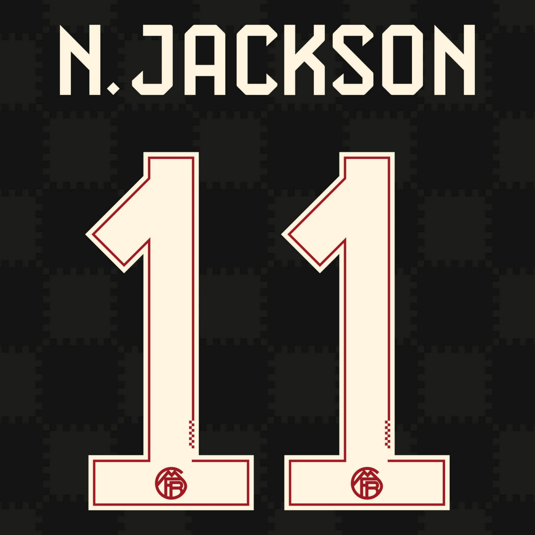 Original 25 / 26 FCB FC BAYERN MÜNCHEN 3rd Trikot - Flock - N. JACKSON 11 - sportiger.de