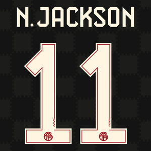 Original 25 / 26 FCB FC BAYERN MÜNCHEN 3rd Trikot - Flock - N. JACKSON 11 - sportiger.de