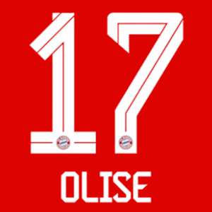 Original 25 / 26 FCB FC BAYERN MÜNCHEN Home Trikot - Flock - OLISE 17 - sportiger.de