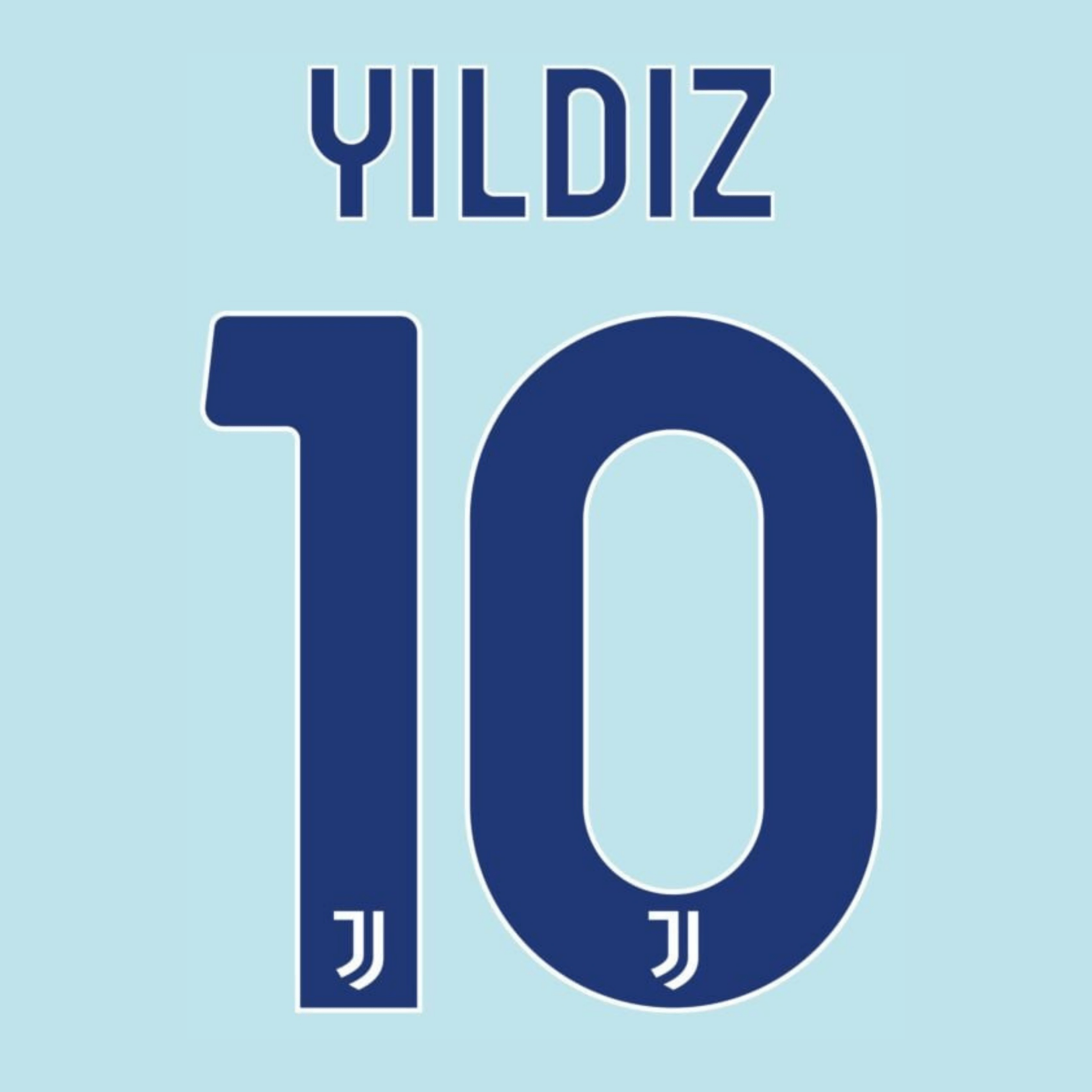 Original 25 / 26 JUVENTUS TURIN Away Trikot - Flock - YILDIZ 10 - sportiger.de