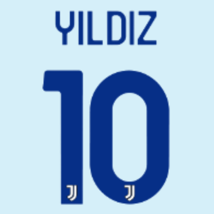 Original 25 / 26 JUVENTUS TURIN Away Trikot - Flock - YILDIZ 10 - sportiger.de
