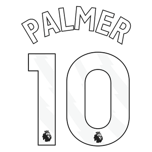 Original 25 / 26 Premier League Trikot - Flock 25cm - PALMER 10 - sportiger.de