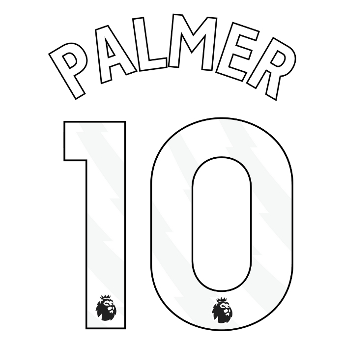Original 25 / 26 Premier League Trikot - Flock 25cm - PALMER 10 - sportiger.de