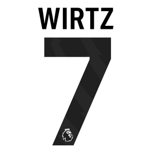 Original 25 / 26 Premier League Trikot - Flock 25cm - WIRTZ 7 - sportiger.de