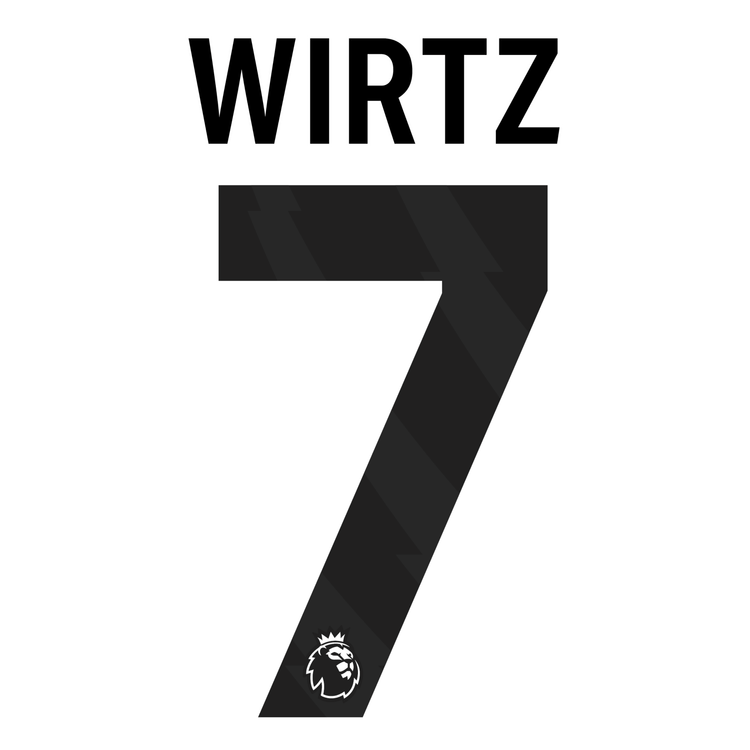 Original 25 / 26 Premier League Trikot - Flock 25cm - WIRTZ 7 - sportiger.de