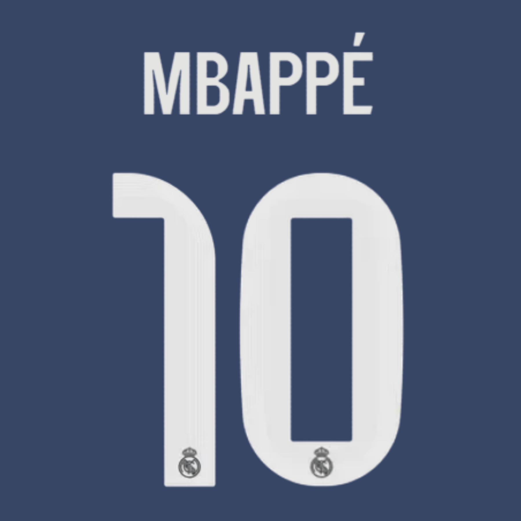 Original 25 / 26 REAL MADRID Away Trikot - Flock 26cm - MBAPPÉ 10 - sportiger.de