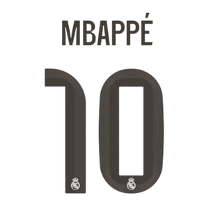 Original 25 / 26 REAL MADRID Home Trikot - Flock 26cm - MBAPPÉ 10 - sportiger.de