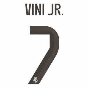 Original 25 / 26 REAL MADRID Home Trikot - Flock 26cm - VINI JR. 7 - sportiger.de