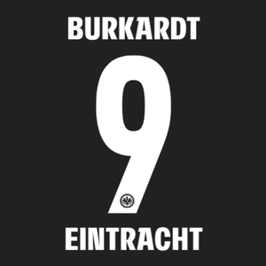 Original 25 / 26 SGE EINTRACHT FRANKFURT Trikot - Flock - BURKHARDT 9 - sportiger.de