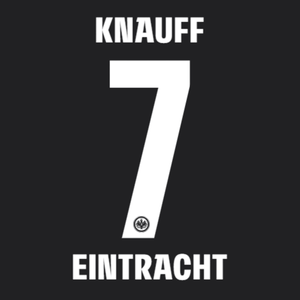 Original 25 / 26 SGE EINTRACHT FRANKFURT Trikot - Flock - KNAUFF 7 - sportiger.de