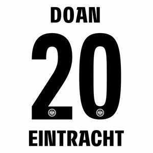 Original 25 / 27 SGE EINTRACHT FRANKFURT Trikot-Flock - DOAN 20 - sportiger.de