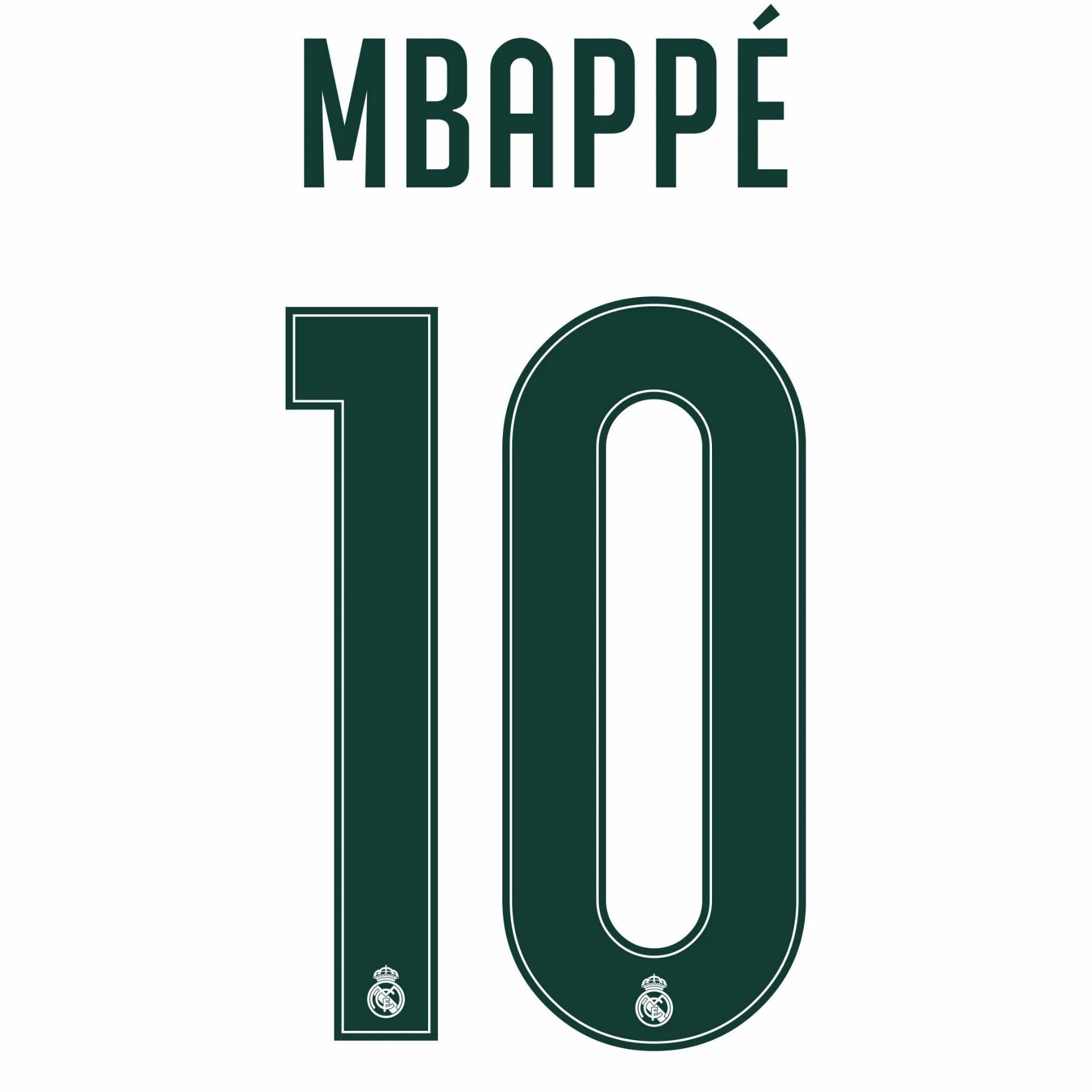 Original 26 / 27 REAL MADRID Home Trikot-Flock - MBAPPÉ 10 - sportiger.de