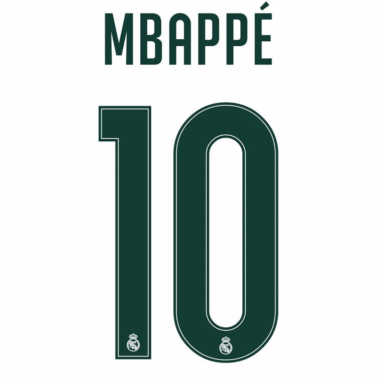 Original 26 / 27 REAL MADRID Home Trikot-Flock - MBAPPÉ 10 - sportiger.de